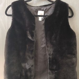 Cat and Jack Faux Fur Vest NWT